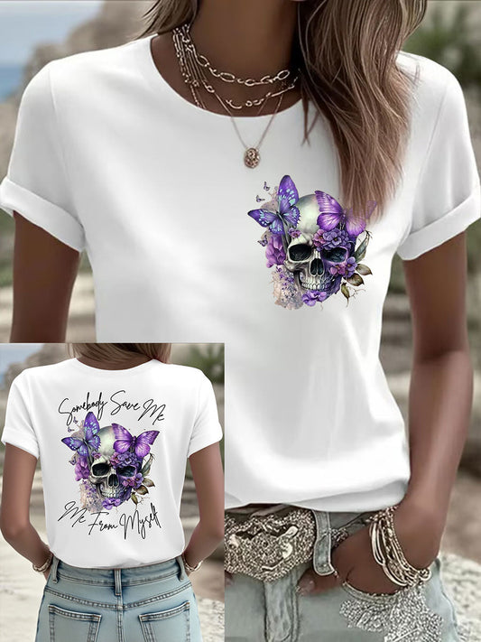 Women's Country Music Print Casual T-shirt