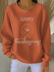 Women's Thanksgiving Print Casual Sweatshirt