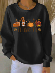 Women's Thanksgiving Print Casual Sweatshirt