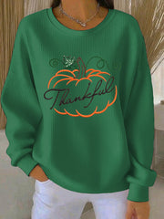 Women's Thanksgiving Print Casual Sweatshirt