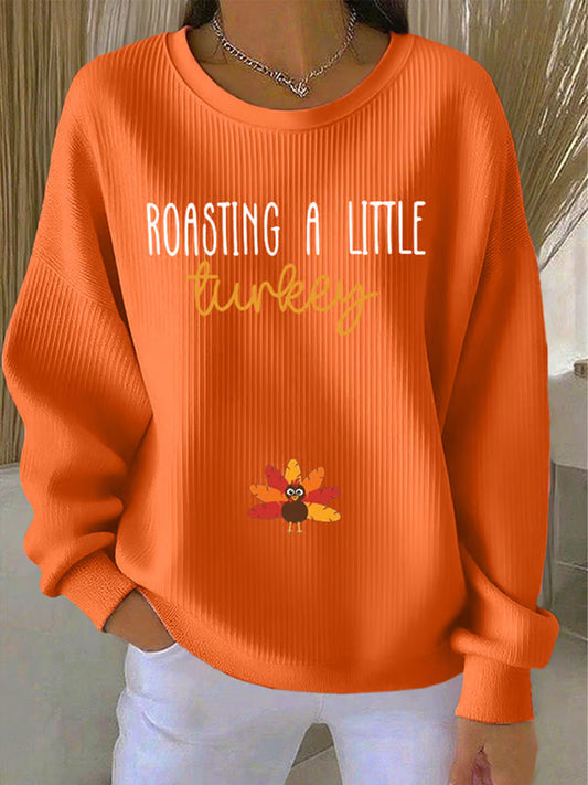Women's Thanksgiving Print Casual Sweatshirt