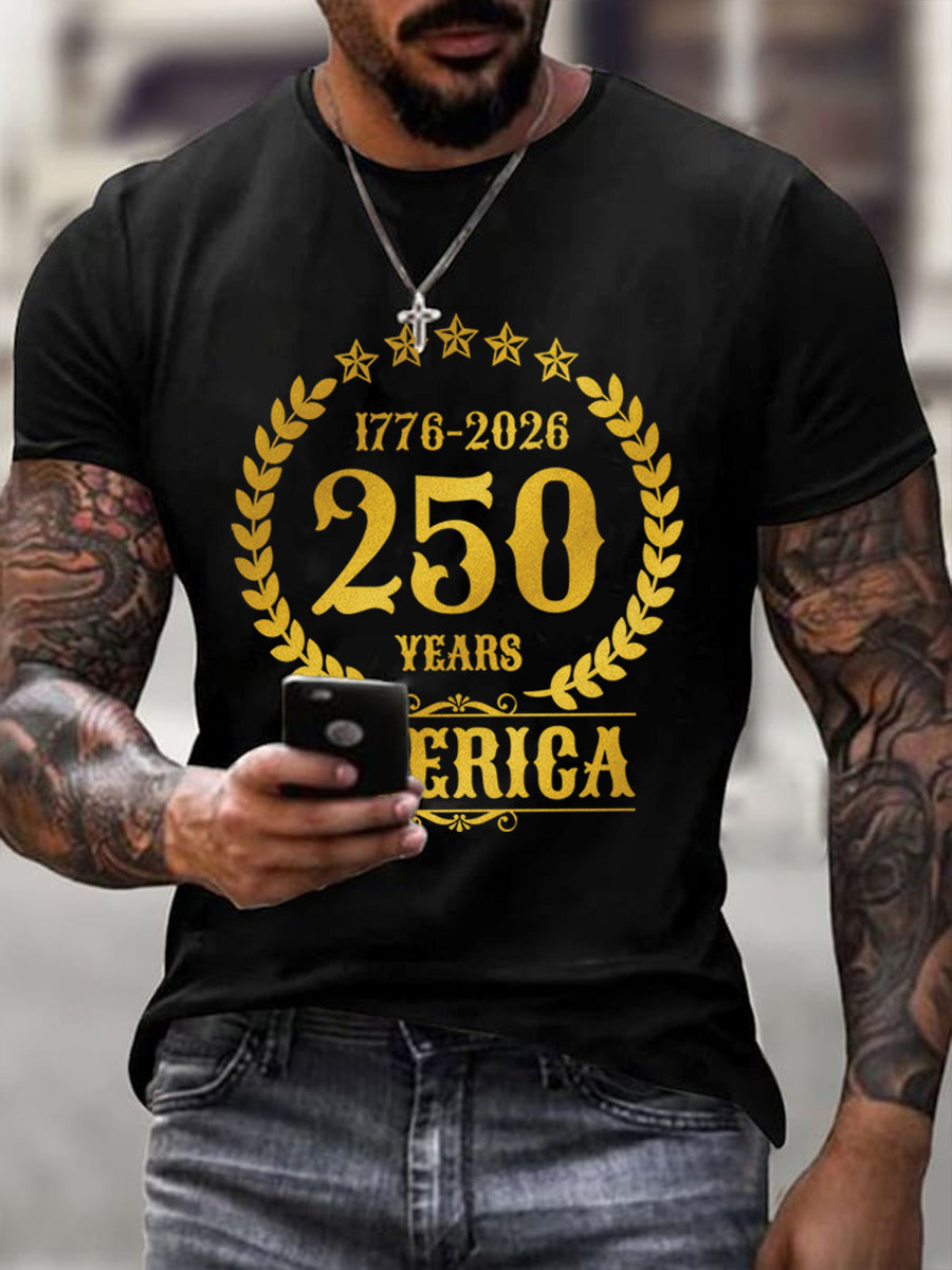 Men's 250th Anniversary America Print T-Shirt