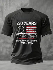 Men's United States 250 Years Printed Casual T-Shirt