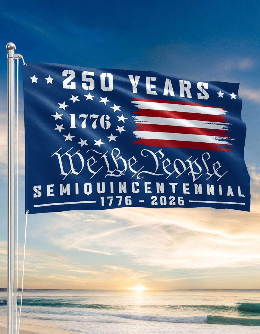 250 years We the People semiquincentennial flag