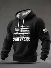 Men's  250 Years Printed Casual Hoodie