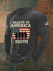 Men's  250 Years Printed Casual T-Shirt