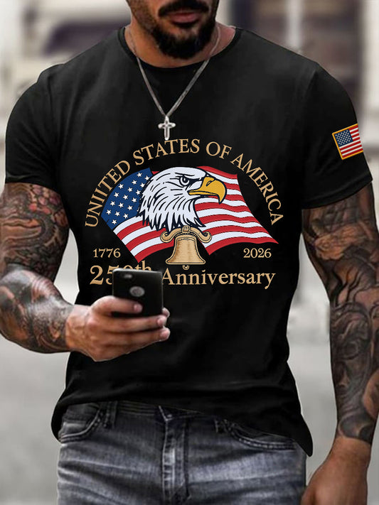Men's  of 250th Anniversary Print T-Shirt