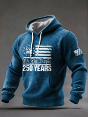 Men's  250 Years Printed Casual Hoodie