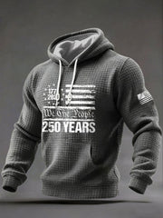 Men's  250 Years Printed Casual Hoodie