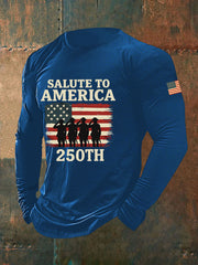 Men's  250 Years Printed Casual T-Shirt