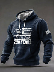 Men's  250 Years Printed Casual Hoodie