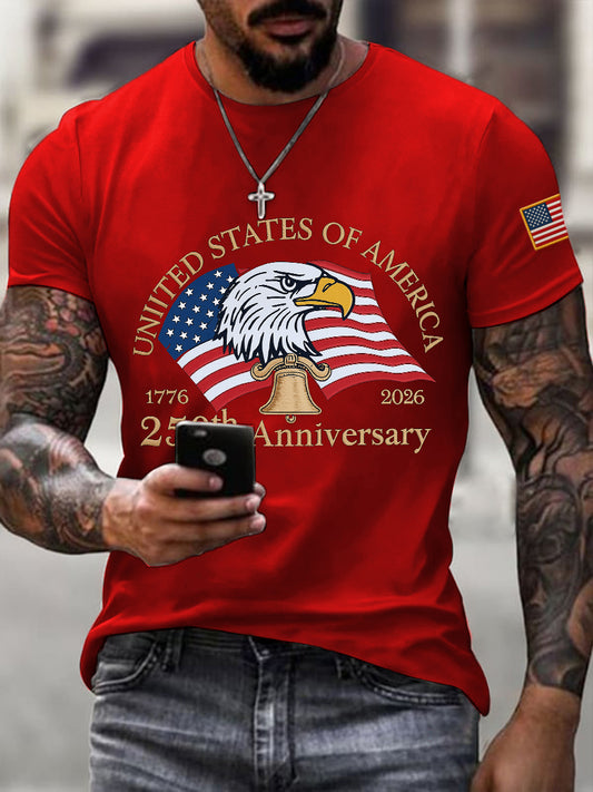 Men's  of 250th Anniversary Print T-Shirt