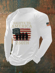 Men's  250 Years Printed Casual T-Shirt