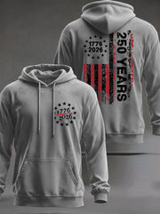 Men's  250 Years Printed Casual Hoodie