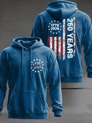 Men's  250 Years Printed Casual Hoodie