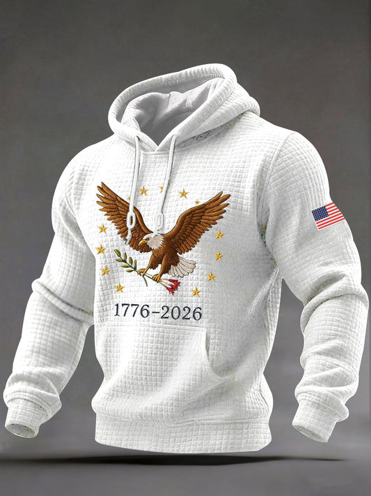 Men's  250 Years Printed Casual Hoodie