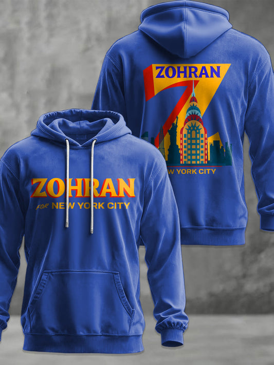 Men's Zohran for NYC New York Mayor Printed Hoodie