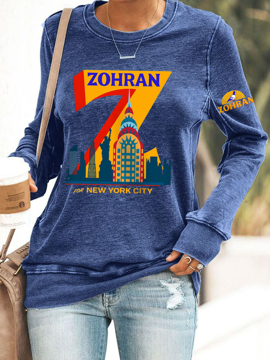 Women's Zohran for NYC New York Mayor Printed Top