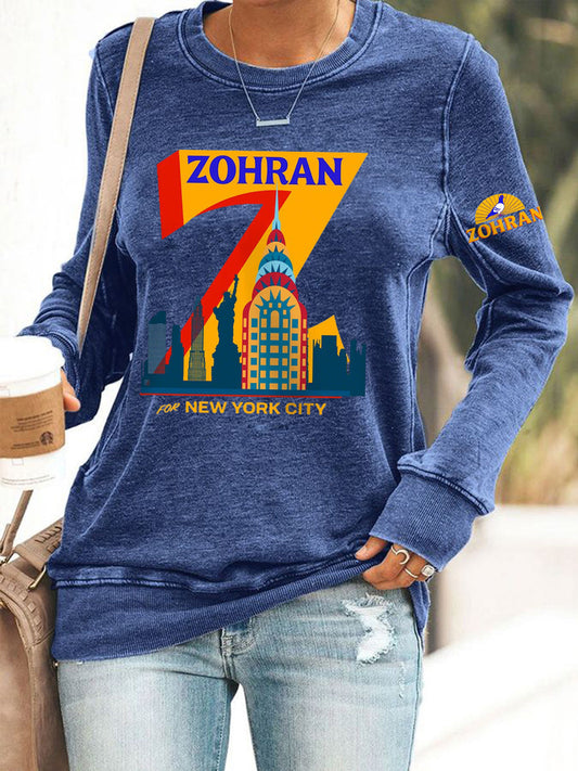 Women's Zohran for NYC New York Mayor Printed Top