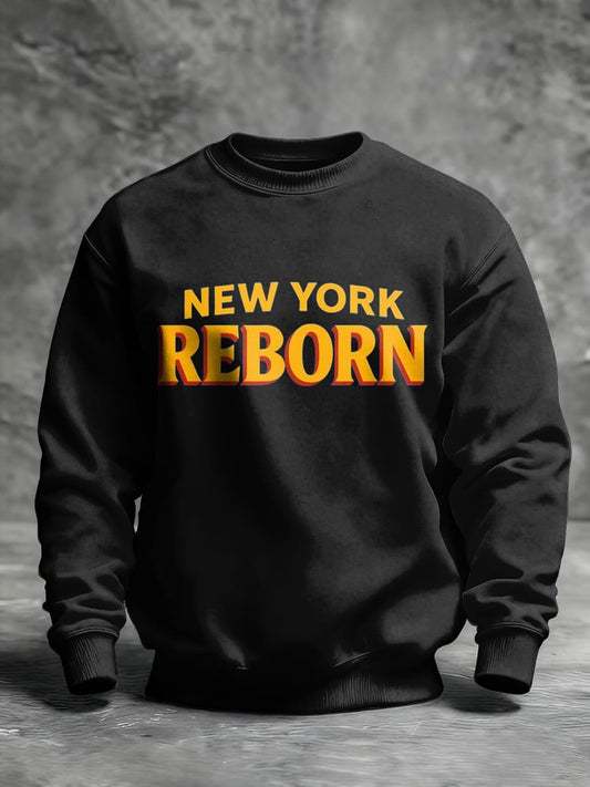 Men's Zohran for NYC New York Mayor Printed Crew Neck Sweatshirt