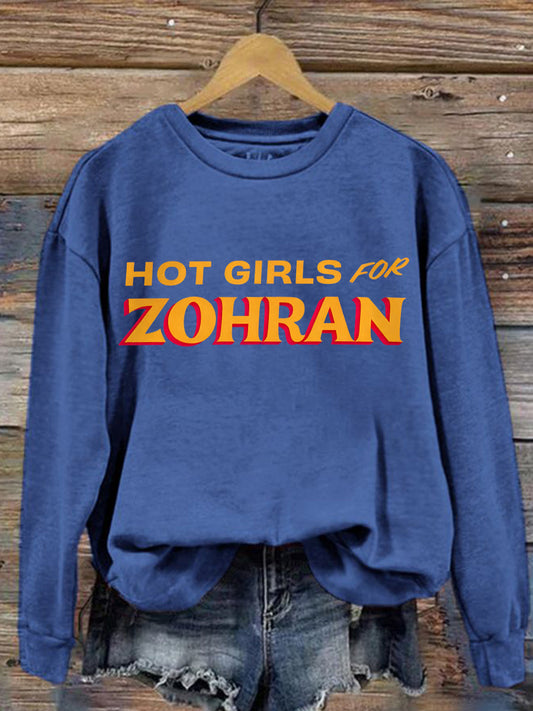 Women's Zohran for NYC New York Mayor Printed Sweatshirt