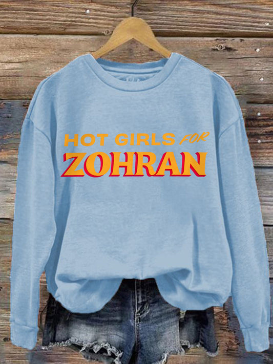 Women's Zohran for NYC New York Mayor Printed Sweatshirt
