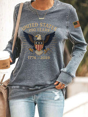Women's 250th Anniversary Printed Casual Sweatshirt