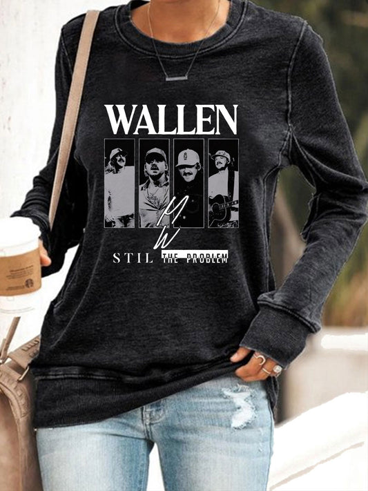 Women's Still The Problem Polyester Waisted Sweatshirt