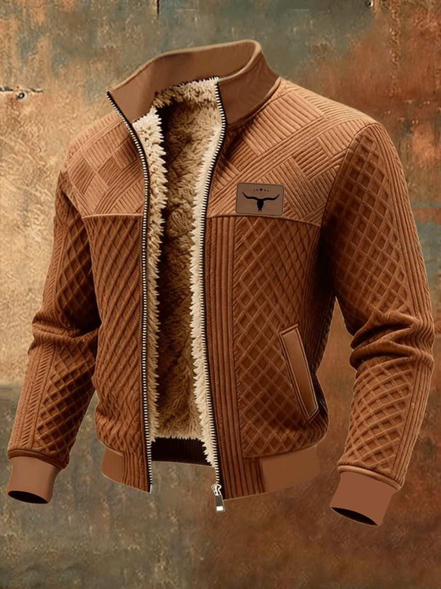 Men's Western Fleece-Lined Jacket