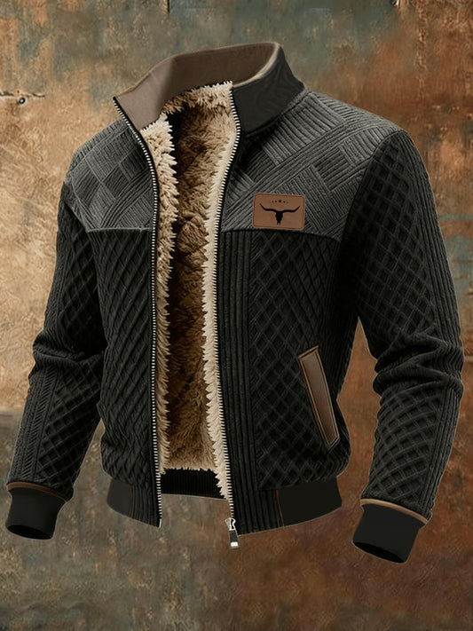 Men's Western Fleece-Lined Jacket