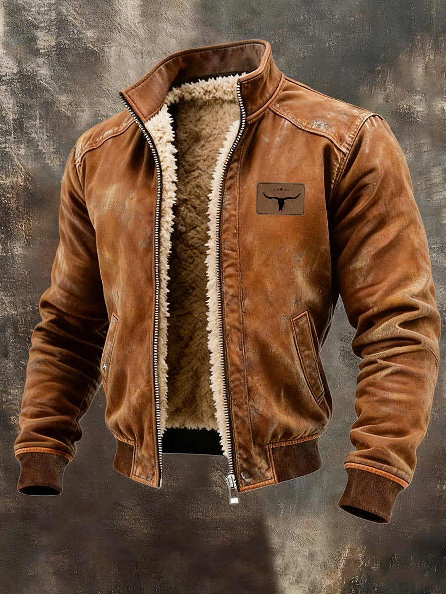 Men's Western Fleece-Lined Jacket