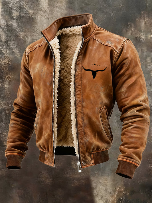 Men's Western Fleece-Lined Jacket