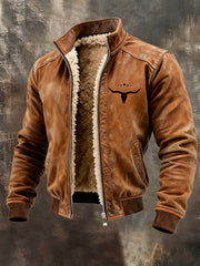 Men's Western Fleece-Lined Jacket