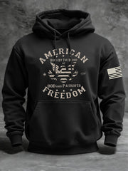 Men's American Freedom Born By The Blood Eagle Patriotic Hoodie