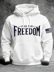 Men's Feel The Freedom Print Hoodie