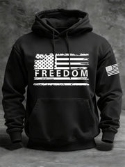 Men's Freedom Flag  Hooded Sweatshirt