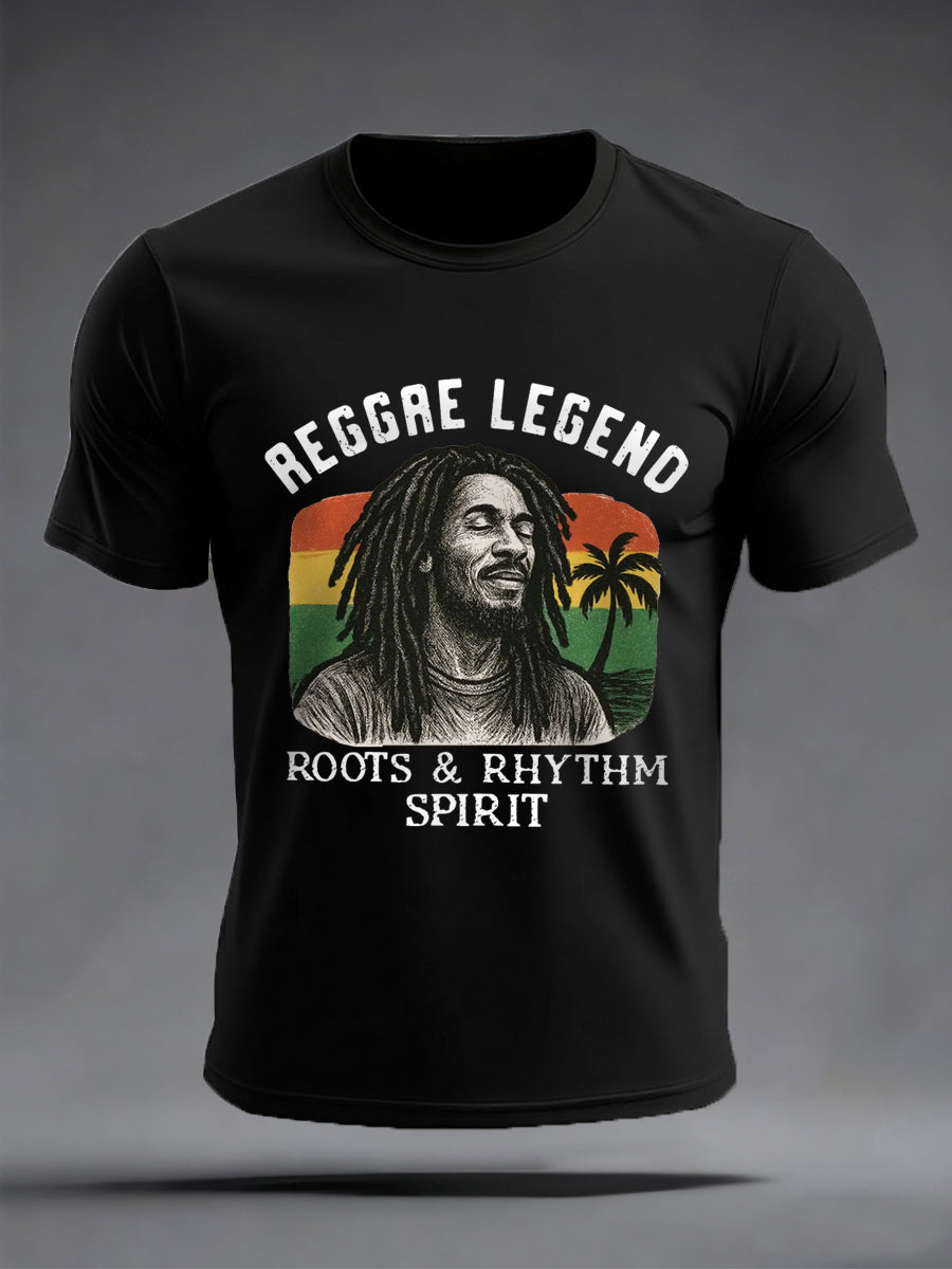 Men's Reggae Legend Jimmy Cliff Print Commemorative Tee