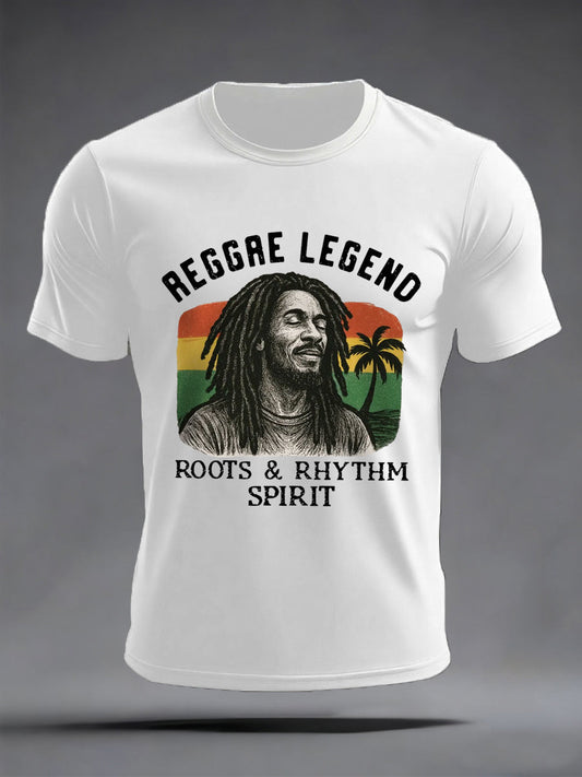 Men's Reggae Legend Jimmy Cliff Print Commemorative Tee