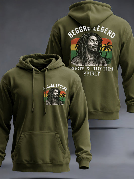 Men's Reggae Legend Jimmy Cliff Print Commemorative Hoodie