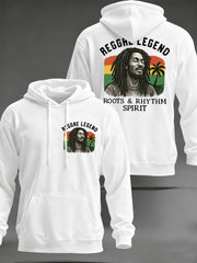 Men's Reggae Legend Jimmy Cliff Print Commemorative Hoodie