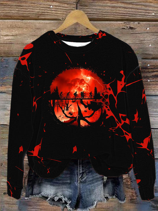 Women's Stranger Things Printed Sweatshirt