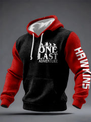 Men's Stranger Things Inspired Checkered Cotton Hoodie