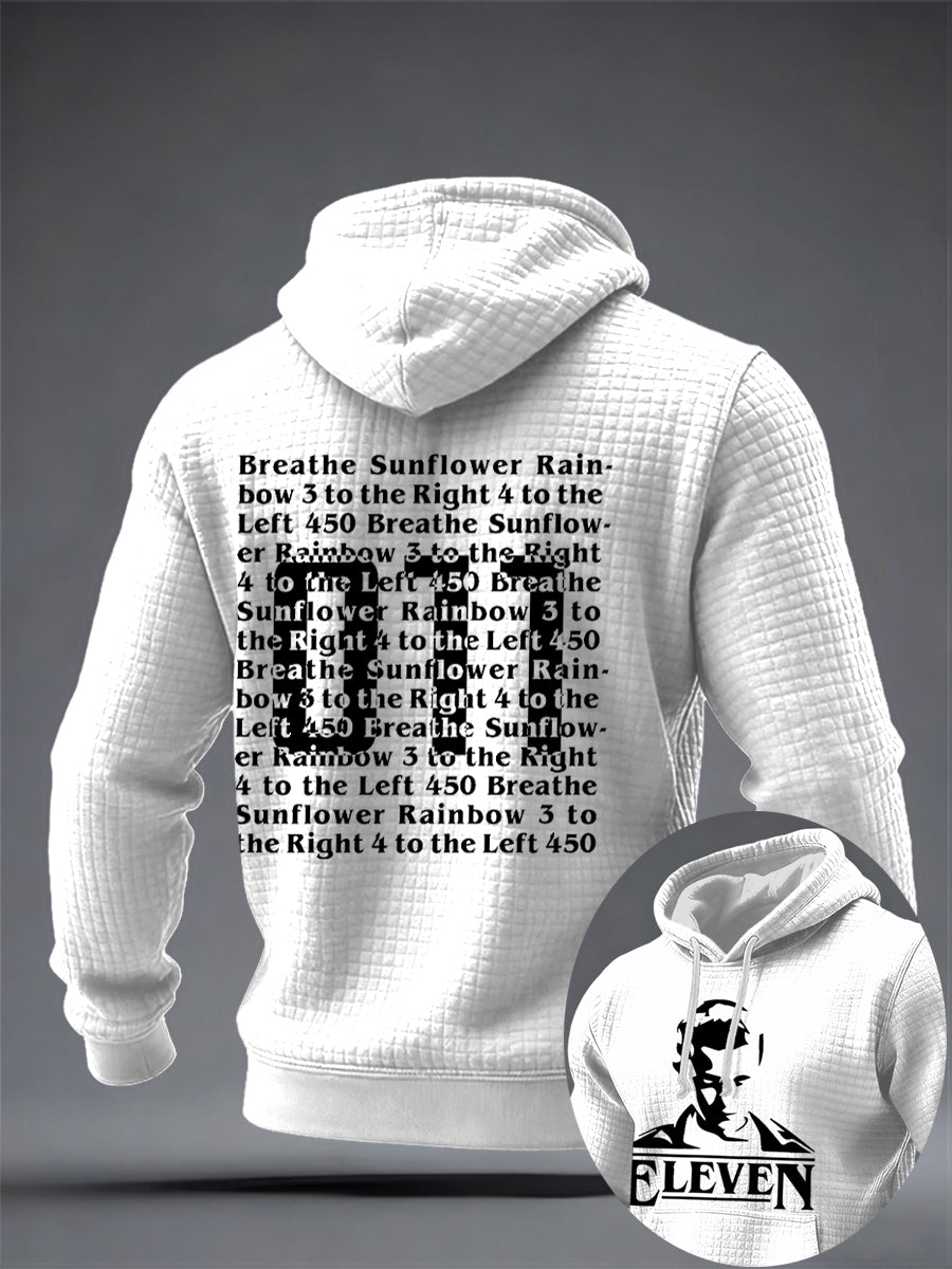 Men's TV Series Inspired Checkered Cotton Hoodie