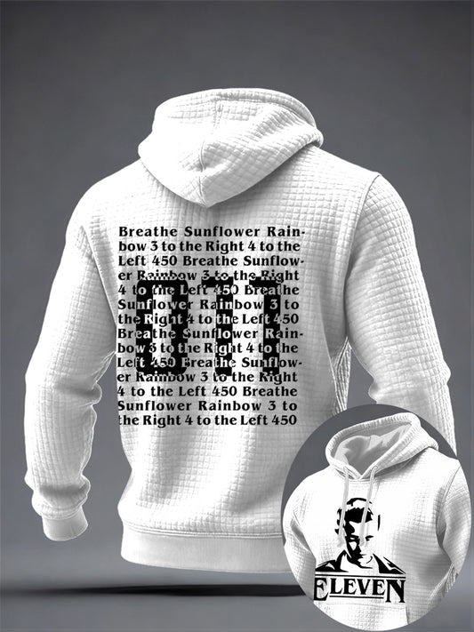 Men's TV Series Inspired Checkered Cotton Hoodie