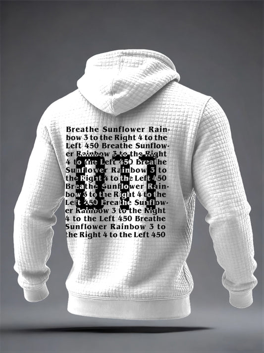 Men's TV Series Inspired Checkered Cotton Hoodie