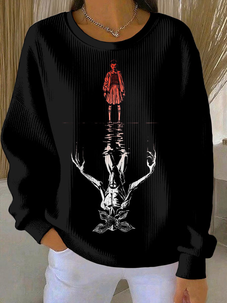 Women's Stranger Things Print Casual Sweatshirt
