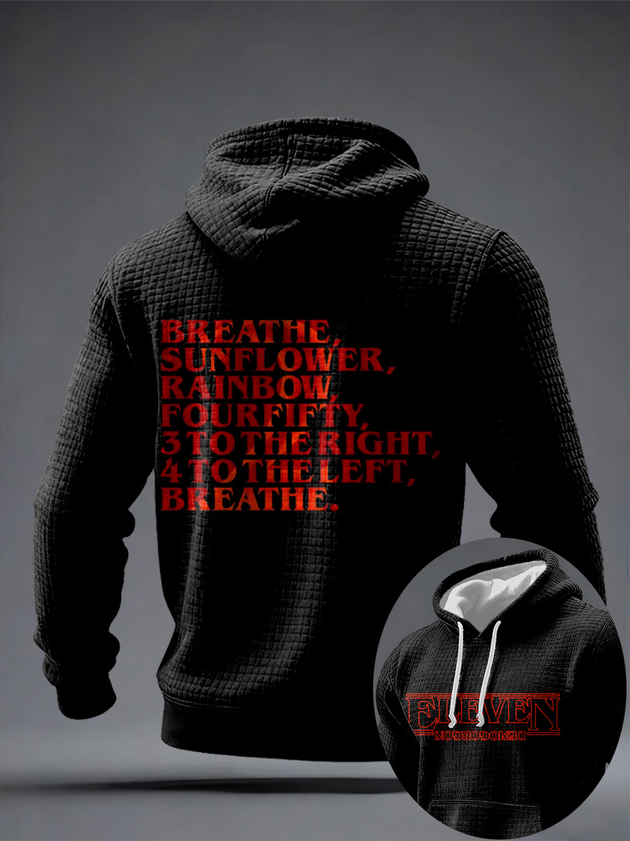 Men's TV Series Inspired Checkered Cotton Hoodie