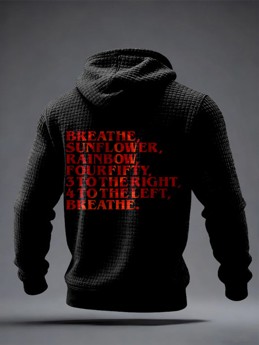 Men's TV Series Inspired Checkered Cotton Hoodie