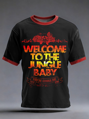 Men's Welcome To The Jungle Short Sleeves T-shirt