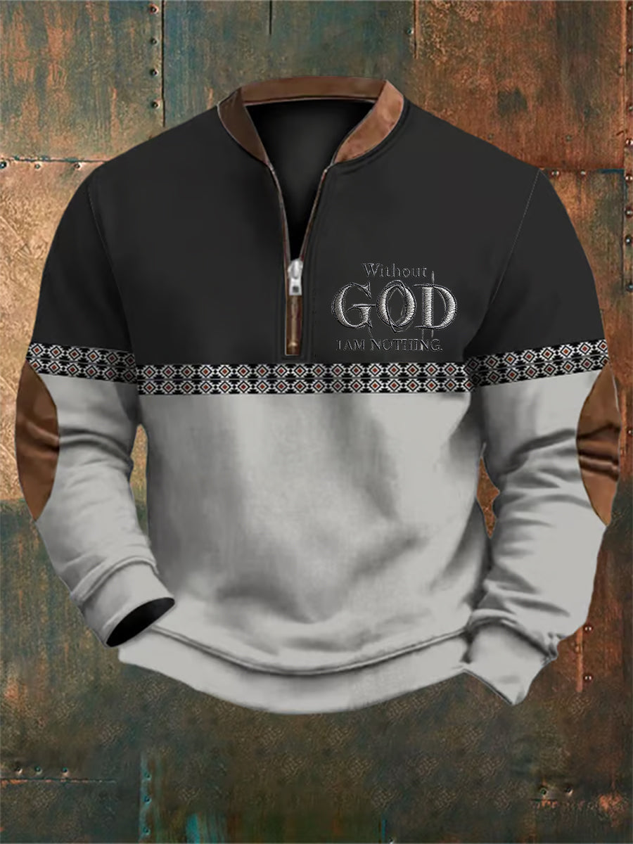 Men's Faith Printed Casual Sweatshirt